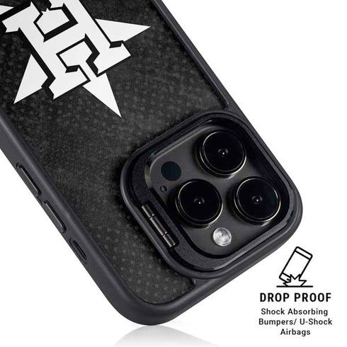 MLB Houston Astros Dark Wash iPhone 16 Pro Kickstand Case